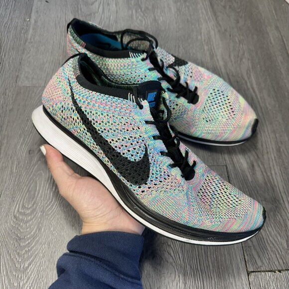 Nike Flyknit Racer Multi-Color 2.0 (2015/2017) - 526628-304 - US 11RARE RUNNNG